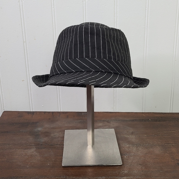 DP Outdoors Black White Striped Classic Panama Hat - Picture 3 of 7
